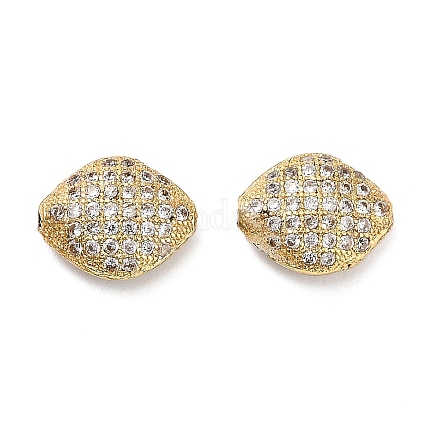 Латунные микропаве из прозрачного кубического циркония KK-L229-052G-1