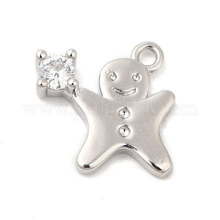 Подвески из кубического циркония с покрытием из латуни KK-R150-01P-1