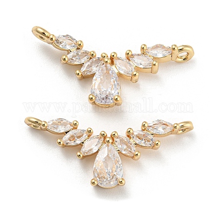 Подвески из латуни с прозрачным фианитом KK-Q789-08G-1