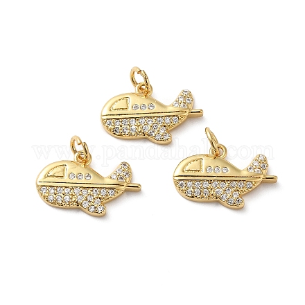 Подвески из кубического циркония с покрытием из латуни KK-O142-29G-1