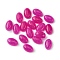 Natural White Jade Cabochons, Oval, Dyed, Magenta, 6x4x2~2.5mm