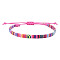 Adjustable Bohemian Style Cotton & Linen Cord Braided Bracelets for Friendship, Colorful