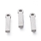 Tarnish Resistant 304 Stainless Steel Pendants, Matte Style, Greek Alphabet, Stainless Steel Color, Letter.I, 11.5x3x1.5mm, Hole: 1.5mm