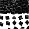 Preciosa® MAXIMA Crystal Fancy Stones, Czech Crystal, 435 23 615 Square, Unfoiled, 23980 Jet, 6x6mm