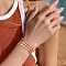 3Pcs Glass Seed Round Beaded Braided Bead Bracelets for Women, with Imitation Pearl, Mixed Color, Inner Diameter: 11 inch(28cm)