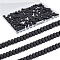 3 Strands Handmade Polymer Clay Beads Strands, for DIY Jewelry Crafts Supplies, Flat Round, Black, 6~7x3mm, Hole: 1.5mm, about 113~116pcs/strand, 15.55 inch~16.14 inch(39.5~41cm)