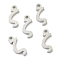 Non-Tarnish 304 Stainless Steel Charms, Greek Alphabet, Stainless Steel Color, Letter.Z, 12.5x5x1.5mm, Hole: 1.5mm