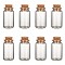 Glass Jar Glass Bottles, with Cork Stopper, Wishing Bottles, Clear, 5x2.7cm, Capactiy: about 13ml(0.44 fl. oz)