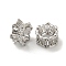 Brass Beads, Cadmium Free & Nickel Free & Lead Free, Real Platinum Plated, 7x4mm, Hole: 3mm