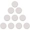 PandaHall 50 pcs 25mm Flat Round 304 Stainless Steel Blank Stamping Tag Pendants for Earring Bracelet Necklace Pendant Charm Jewelry Making, No Hole