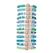 12Pcs 12 Style Synthetic Turquoise Tortoise Stretch Bracelets Set, Stackable Polymer Clay Preppy Bracelets, Mixed Color, Inner Diameter: 2-1/2 inch(6.5cm), 1Pc/color