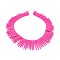 Synthetic Turquoise Graduated Spike Beads Strands, Tusk Shape, Deep Pink, 20~49x4.5~5mm, Hole: 1.2mm, about 99pcs/strand, 16.9~17.7 inch(43~45cm)