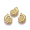 304 Stainless Steel Pendants, Shell Shape, Stainless Steel Color, 21x15x4~4.1mm, Hole: 2mm