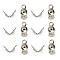 Tarnish Resistant 304 Stainless Steel Bead Tips, Calotte Ends, Clamshell Knot Cover, Stainless Steel Color, 6x3mm, Hole: 1mm, Inner Diameter: 3mm