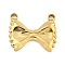 304 Stainless Steel Pendants, Golden, Bowknot, 17x20x3mm, Hole: 1.8mm