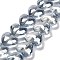 Electroplate Glass Beads Strands, Heart, Light Steel Blue, 12.2x15x8mm, Hole: 1mm, about 50pcs/strand, 23.62''(60cm)