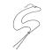 Tarnish Resistant Adjustable 304 Stainless Steel Curb Chains Necklaces Making, with Slide Slider Beads and Lobster Claw Clasps, Stainless Steel Color, 20.47 inch(52cm), Inner Diameter: 0.12 inch(0.3cm)