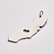 Non-Tarnish 201 Stainless Steel Pendants, with Jump Rings, Map of California, Stainless Steel Color, 30x10.5x1mm, Hole: 3mm