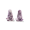 Natural Lepidolite Sculpture Display Decorations, for Home Office Desk, Goddess Gaia, 37mm