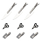 GLOBLELAND 9Pcs 3 Style Goth Hair Pins Resin Alligator Hair Clips Mini Hair Clip Hip Hop Tableware Clip for Cosplay Halloween Party Fashion Women's Hair Accessories