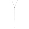 925 Sterling Silver Micro Pave Cubic Zirconia Tassel Necklaces
