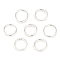 Brass Jump Rings, Open Jump Rings, 925 Sterling Silver Plated, 6x0.9mm, Inner Diameter: 4mm, about: 1400pcs/100g
