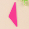 Iridescent Acrylic Pendants, Triangle, Deep Pink, 72x23x2mm, Hole: 1.5mm