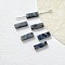 Natural Larvikite Beads, Cuboid, 13x4x4mm, Hole: 1.4mm