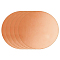 Brass Sheet, Brass Disc, Flat Round, Rose Gold, 60x0.5mm, 5pcs/bag
