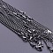 2MM Unisex 304 Stainless Steel Ball Chains Necklaces, 15.75 inch(40cm), Extender Chain: 50mm