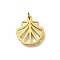 304 Stainless Steel Pendants, with Jump Ring, Shell Shape Charm, Laser Cut, Ion Plating(IP), Real 18K Gold Plated, 16x15x1mm, Hole: 3mm