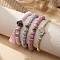 Bohemian Glass Beaded Stretch Bracelet Sets, Stackable Bracelets for Women