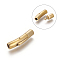 304 Stainless Steel Bayonet Clasps, Column, Matte Gold Color, 30x7x6mm, Hole: 4mm