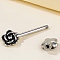 Flower 304 Stainless Steel Nipple Barbells, Stainless Steel Color, 25mm