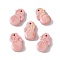 Natural Rainbow Alashan Agate Pendants, Dyed, Coin Bag Charms, Light Coral, 15.5~16x9~9.5x4~4.5mm, Hole: 1.2mm