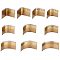 High Carbon Steel Corner Edge Trimmers, Leathercraft Rounded & Right Corner Stencil Tools, Coffee, Corner Radius: 3/5/8/10/12/15/18/20/22/25mm, 10pcs/set