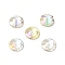 Cone Shape Sew on Rhinestone, K5 Glass Rhinestone, 2-Hole Link, Plated Flat Back, Sewing Craft Decoration, Mixed Color, 12x4.5mm, Hole: 0.8mm