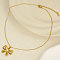 304 Stainless Steel Pave Natural Pearl Bowknot Pendant Necklaces, Golden, Pendant: 2x2.8cm