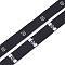 Clothing Size Labels(30), Garment Accessories, Size Tags, Black, 12.5mm, about 10000pcs/bag