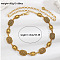 Bohemian Style Alloy Geometric Link Chain Waist Belly Chains, Antique Golden, Oval, 1130mm