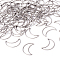 304 Stainless Steel Linking Rings, for Jewelry Making, Moon, Stainless Steel Color, 25x17.5x0.8mm, Inner Diameter: 23x8.5mm