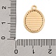 Латунные микропаве прозрачные подвески с фианитом KK-Z066-06G-01-3