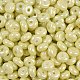 Непрозрачные цвета блестящие стеклянные бусины SEED-P008-01C-08-2