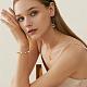 16 шт. латунные подвески-коннекторы из прозрачного стекла FIND-BC0013-16G-6