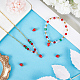 5шт латунные эмалированные подвески KK-CN0002-64-4