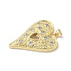 Латунные микро проложить кубического циркония подвески KK-L239-062G-01-2