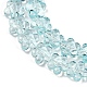 Прозрачные стеклянные бусины GLAA-H038-02C-3