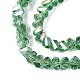 Гальванизируйте прозрачное стекло бисер нитей GLAA-N021-4mm-27-4