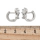Латунные серьги обруча EJEW-R016-10P-02-5