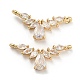Подвески из латуни с прозрачным фианитом KK-Q789-08G-1